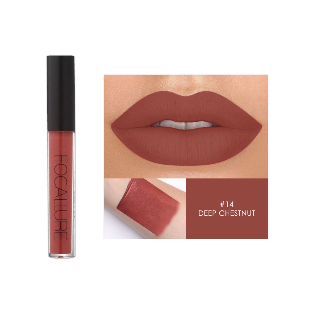 Focallure Waterproof Matte Liquid Lipstick Deep Chestnut Fa