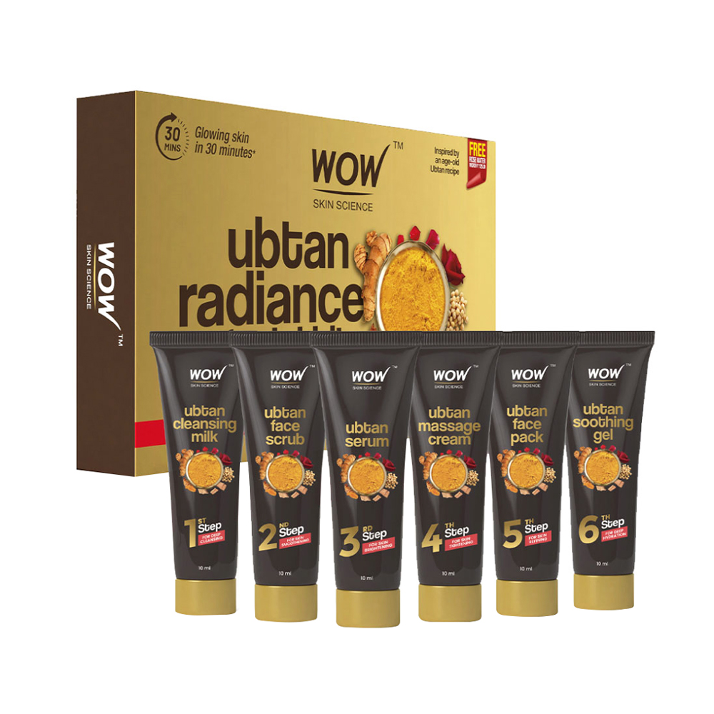 Wow Skin Science Ubtan Radiance Facial Kit Pack