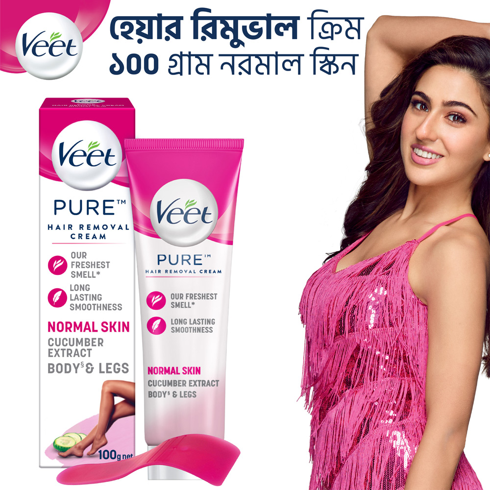 Veet Pure™ Hair Removal Cream 100g Normal Skin For Body And Legs