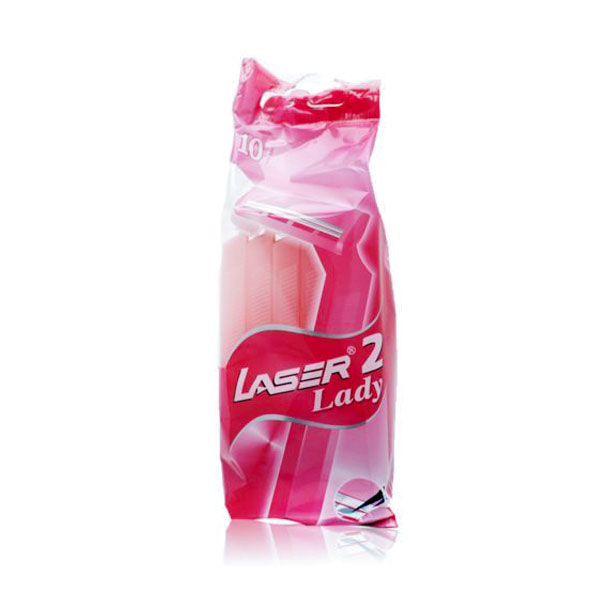 Laser 2 II Twin Blade Disposable Razor Blades for Lady