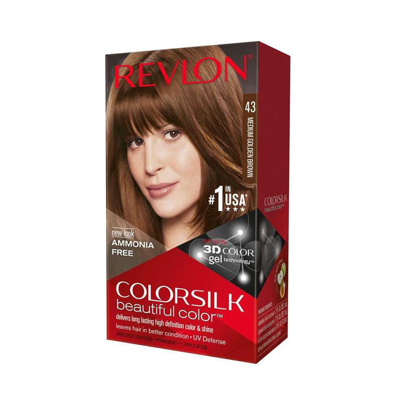 Revlon Colorsilk Hair Color,43 Medium Golden Brown