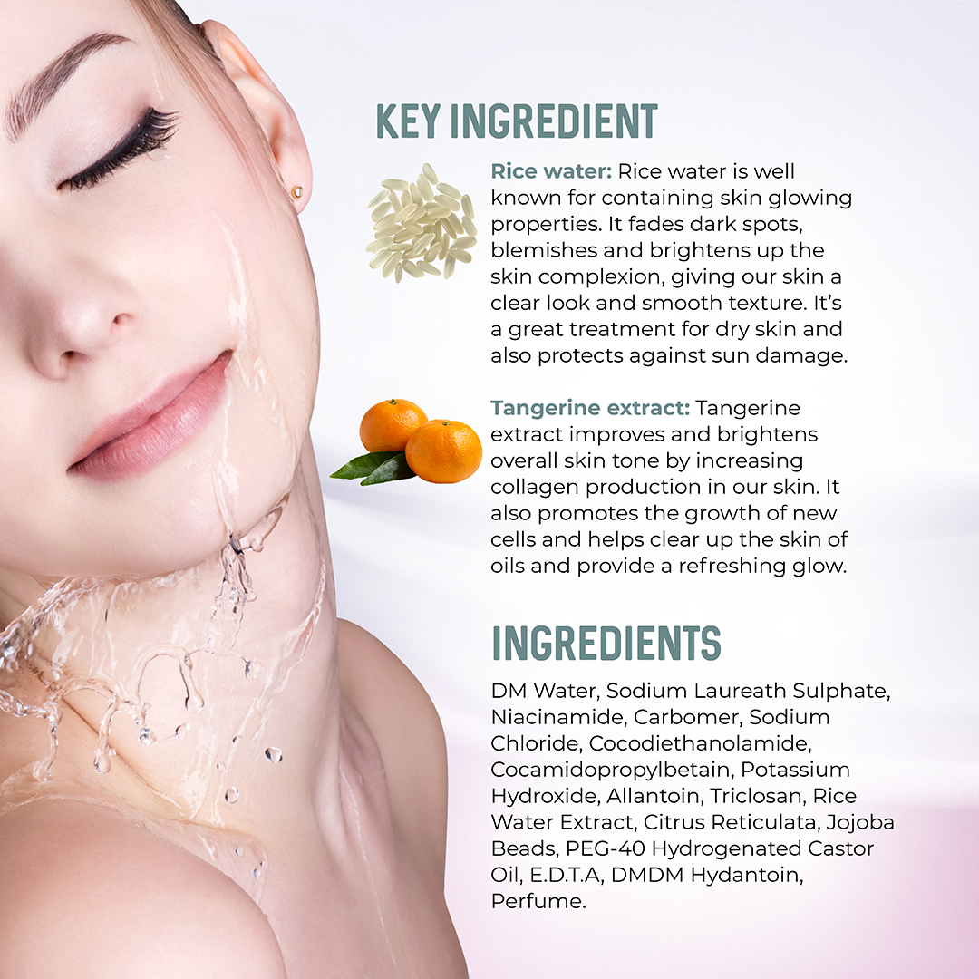 Rajkonna Glow Booster Facial Wash With Jojoba Beads (Mini Pack) – ingredients