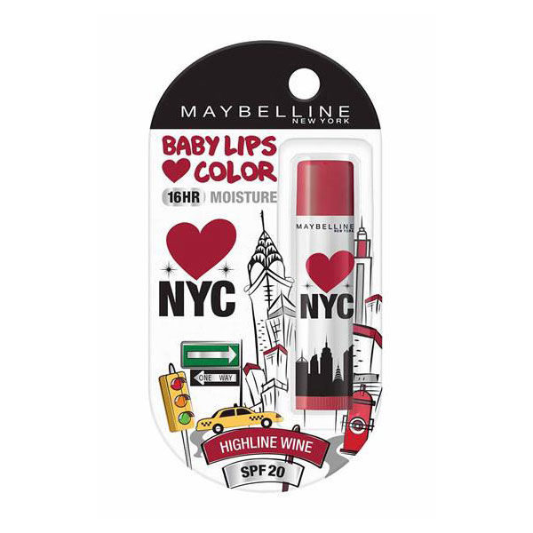 Maybelline Baby Lips Color 16 Hr Moisture SPF 20 Lip Balm Highline Wine