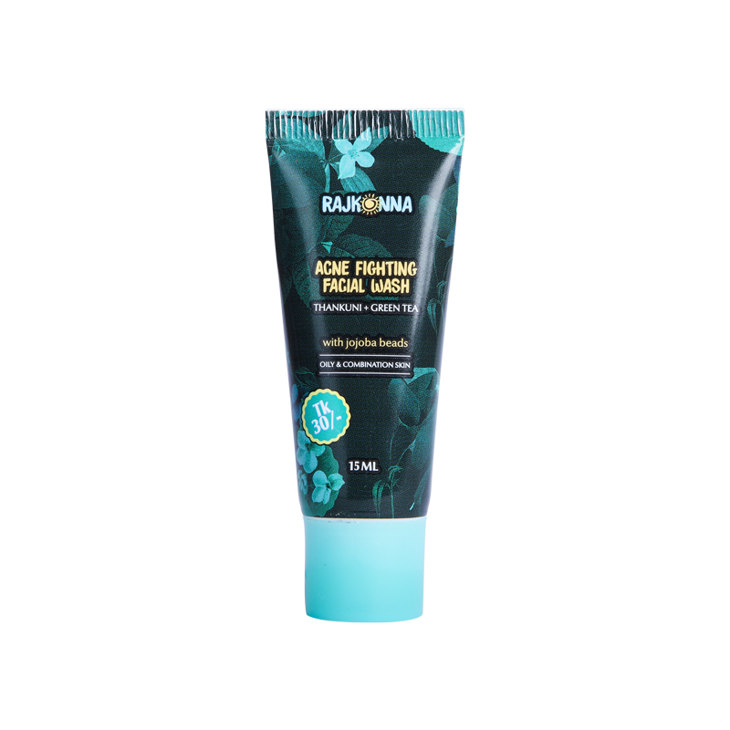 Rajkonna Acne Fighting Facial Wash With Jojoba Beads (Mini Pack)