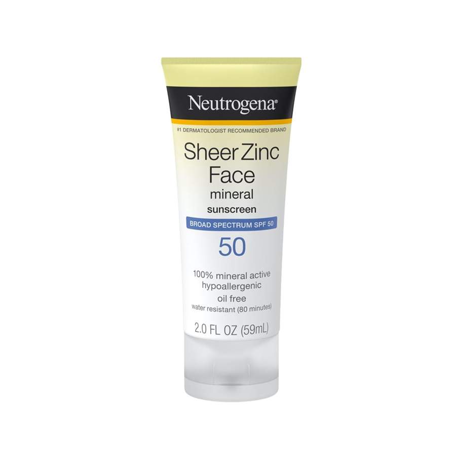 Neutrogena Sheer Zinc Face Mineral Spf 50 Sunscreen