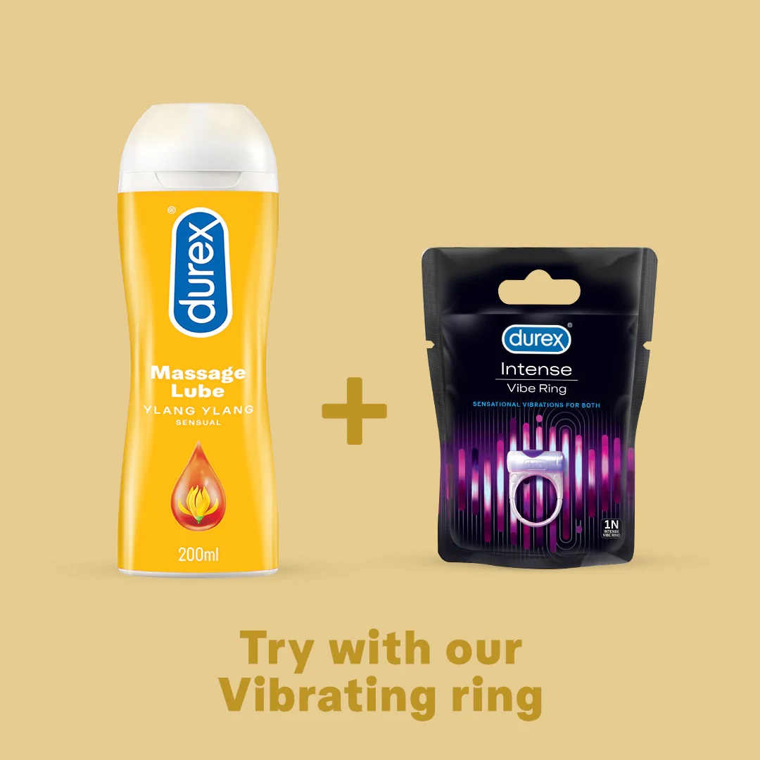 durex lube intense lubricant gel Durex YLANG Massage Lube- Water Based Lubricant 200ml (PACK OF 2) main image 0