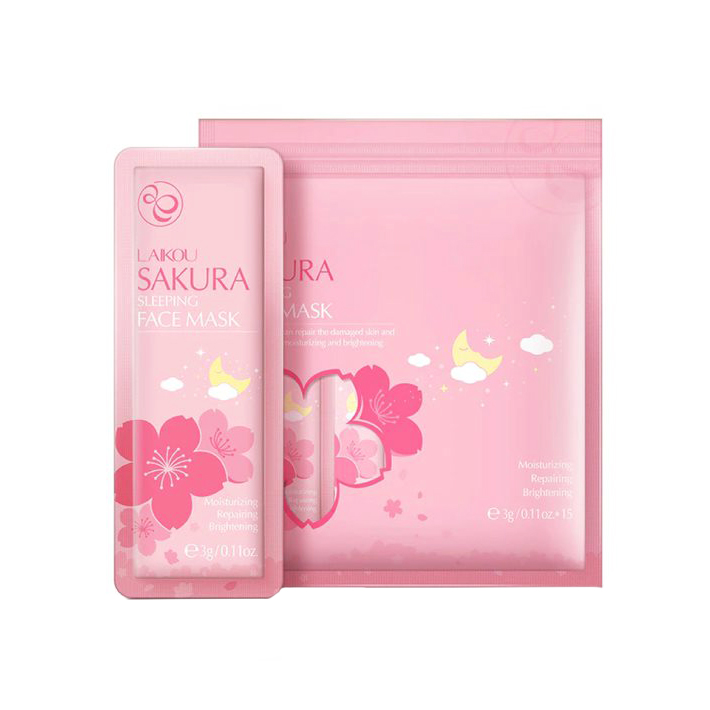 Laikou Sakura Sleeping Face Mask (15 Pcs)