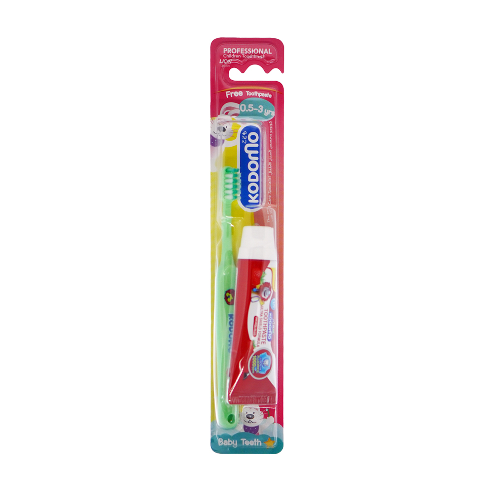 Kodomo Dental Kids Set - Green (0.5 - 3yrs)