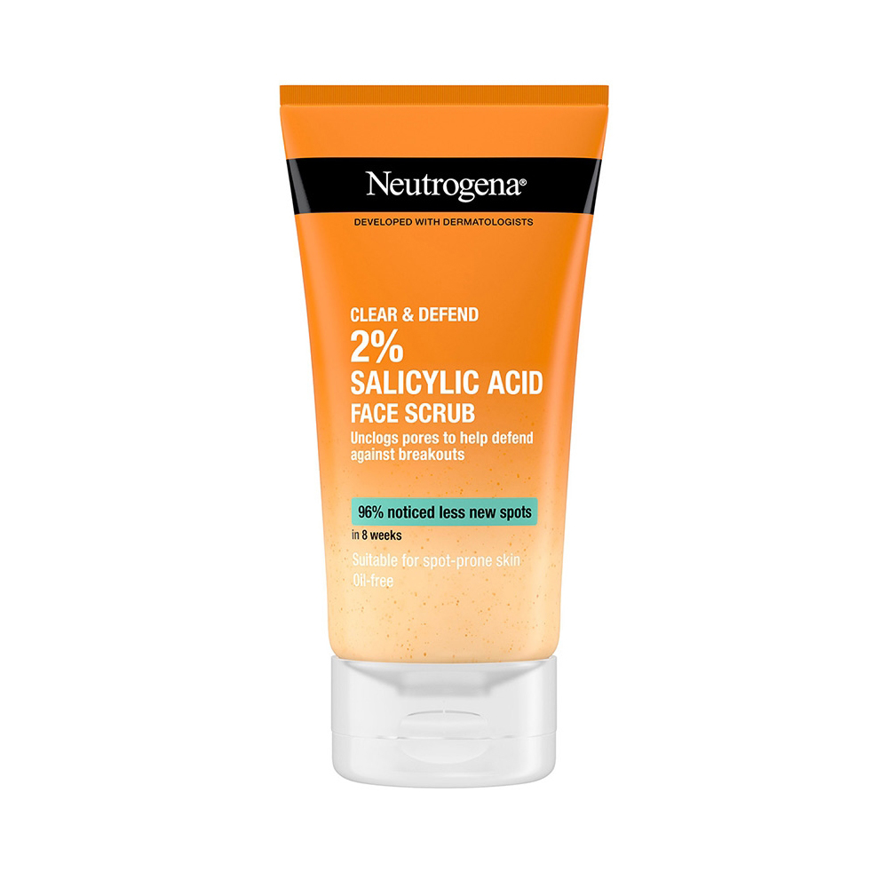 Neutrogena Clear And Defend 2 Salicylic Acid Face Scrub 9488