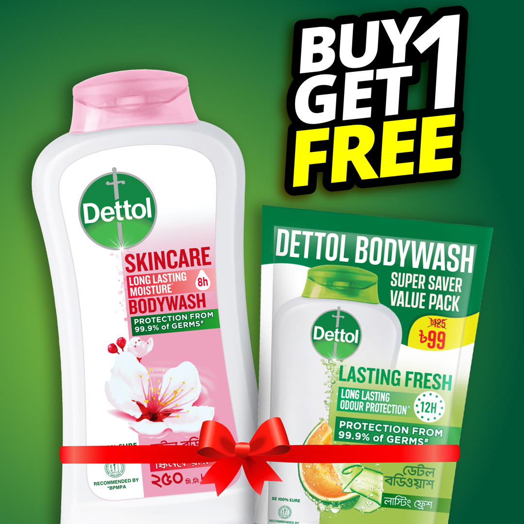 Buy 1 Dettol Skincare Rose Sakura Blossom Bodywash 250ml With 8 Hour