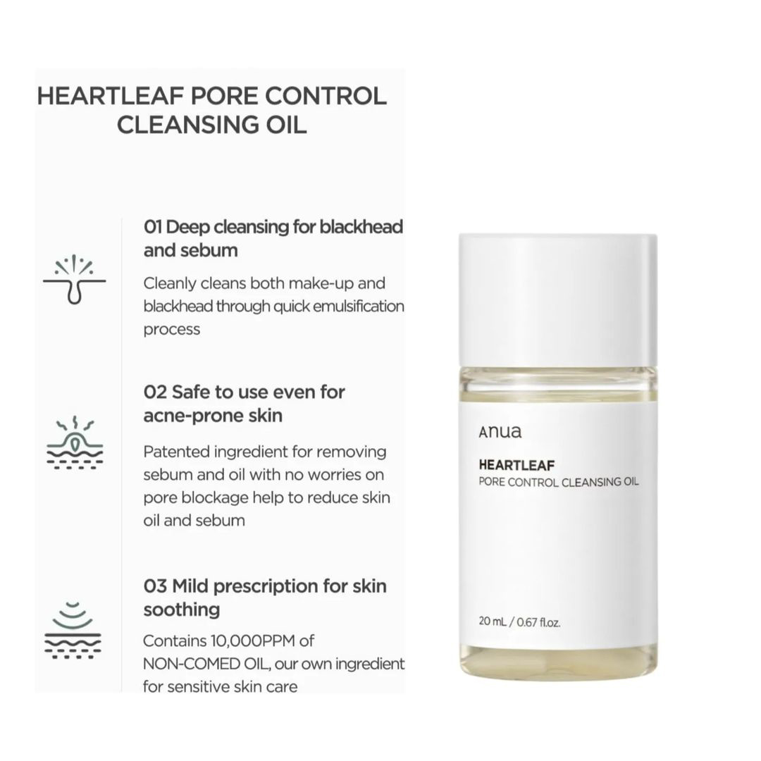 Anua Heartleaf Pore Control Cleansing Oil (Mini)