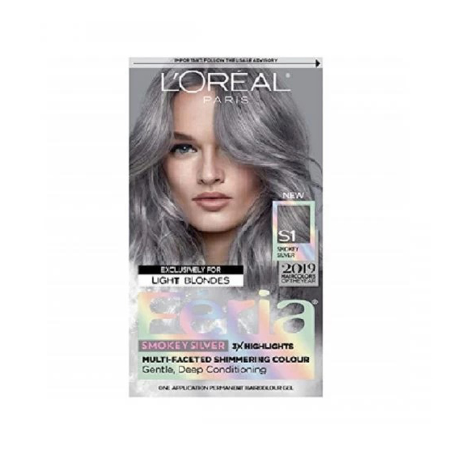 L’Oreal Paris Feria Faceted Shimmering Permanent Hair Color S1 Smokey ...