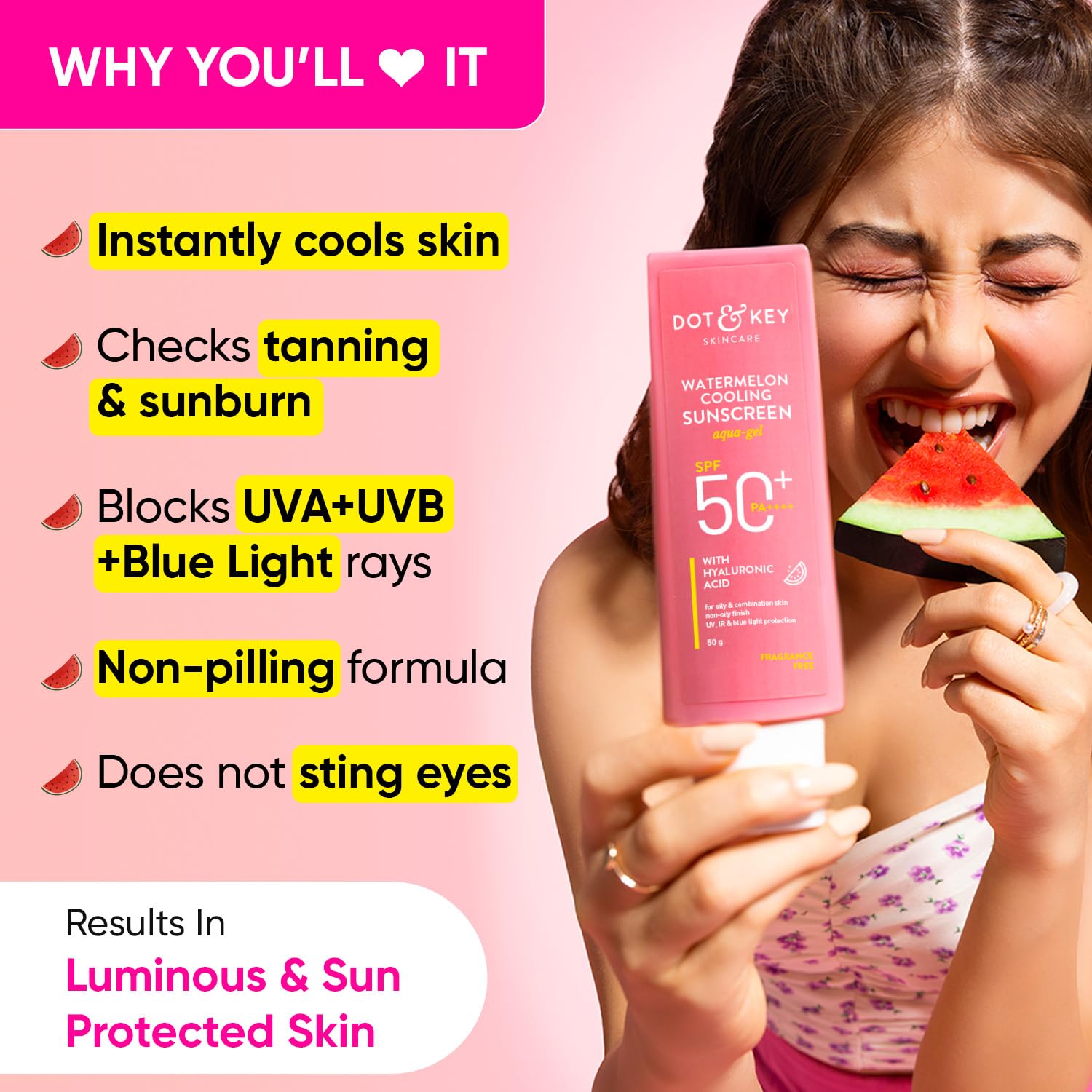 Dot Key Watermelon Cooling Sunscreen Dot Key Watermelon Cooling Sunscreen Spf 50 Pa4