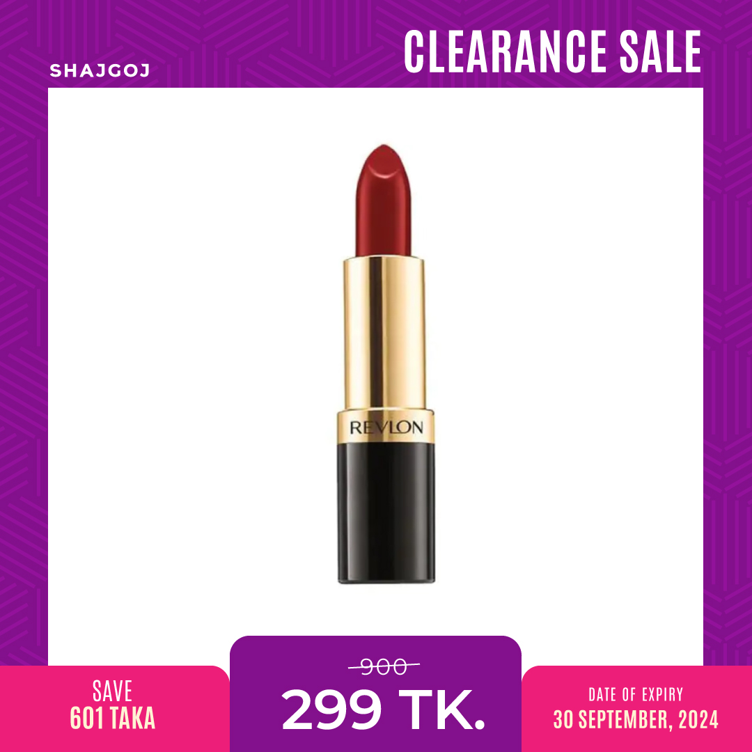 Revlon Super Lustrous Matte Lipstick Glaring Red Expiry Date(30/9/2024)