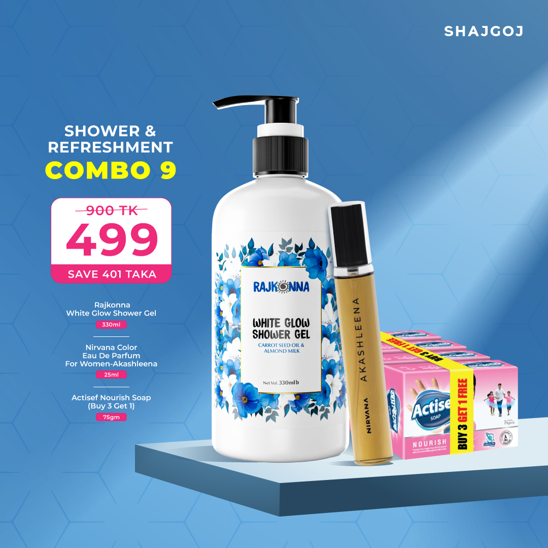 Shower and Refreshment Combo 09 ( Rajkonna Shower Gel +Nirvana Color
