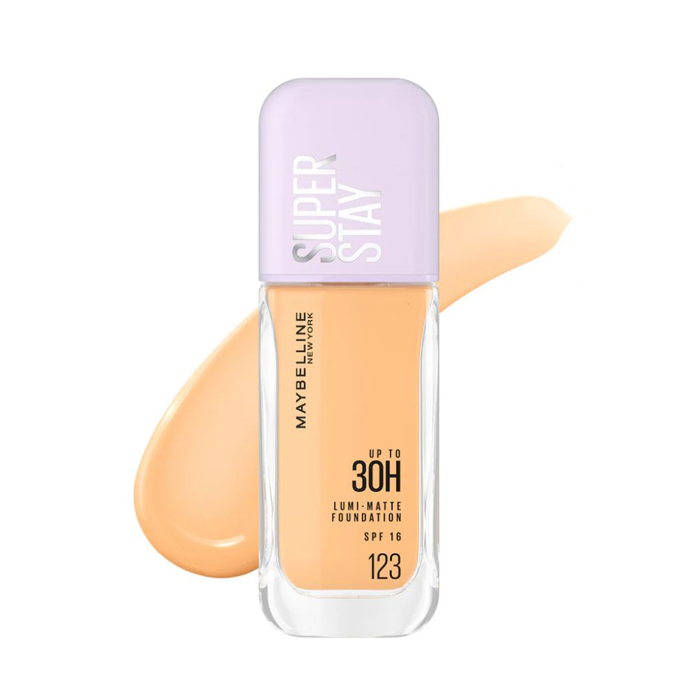 Maybelline New York Super Stay Lumi Matte Foundation Makeup Shade 123