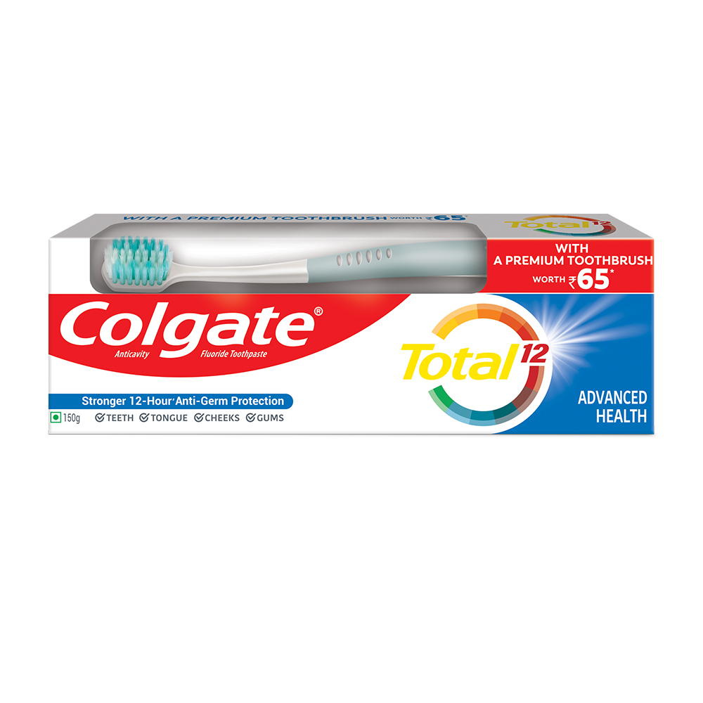 Colgate Total Advanced Health Toothpaste 150gm with a Premium Toothbrush