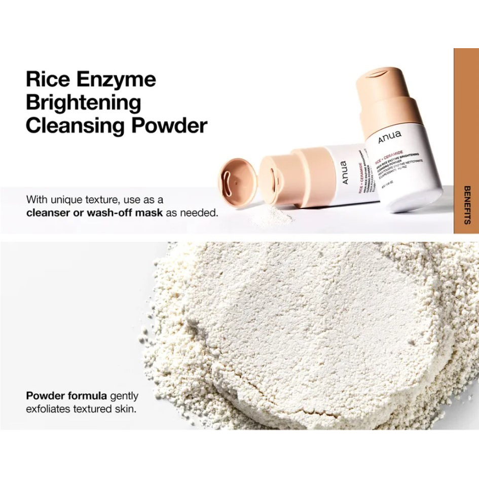 Anua Rice Enzyme Brightening Cleansing Powder 40gm