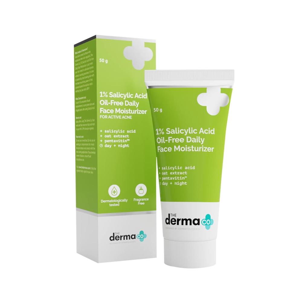 The Derma Co 1% Salicylic Acid Oil-Free Face Moisturizer 50g