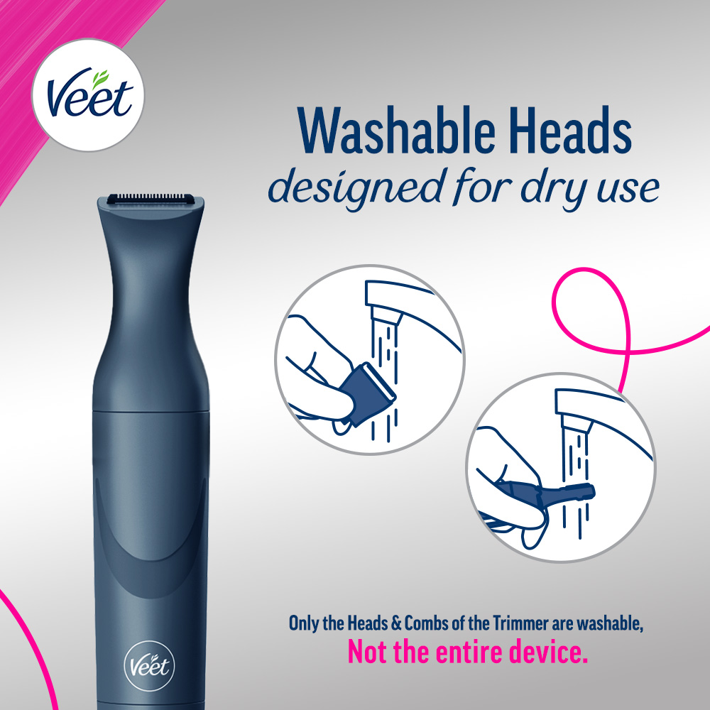 Veet Expert Sensitive Precision Beauty Styler - Electric Trimmer For Underarms, Eyebrows & Bikini Hair Removal | Includes 8 Accessories & Beauty Bag | Buy Now With Express International Delivery - View #6