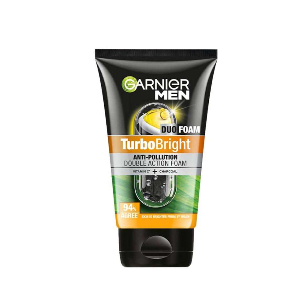 Garnier Men Turbo bright Double Action Face Wash