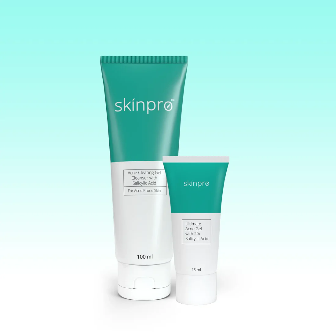 Skin Pro Skinpro Acne Clearing Gel Cleanser 100ml & Skinpro Ultimate Acne Gel 15 ...