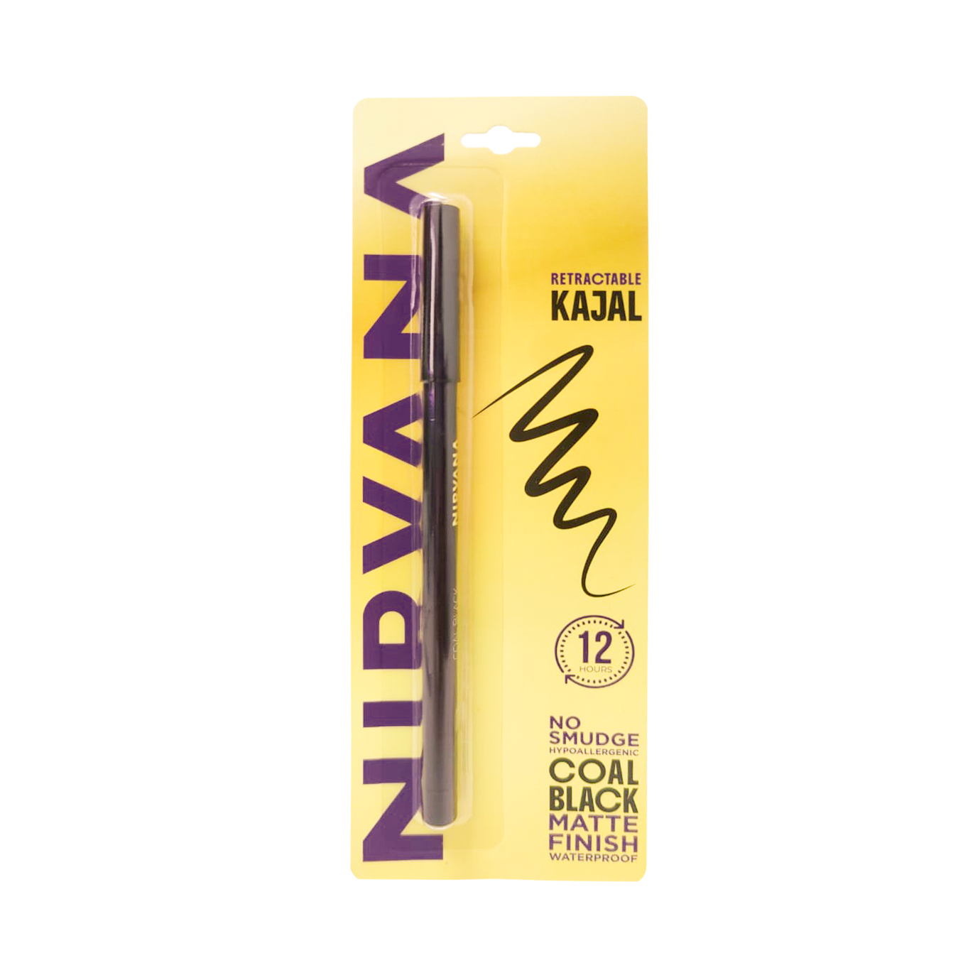 Nirvana Color No Smudge Retractable Kajal – Coal Black