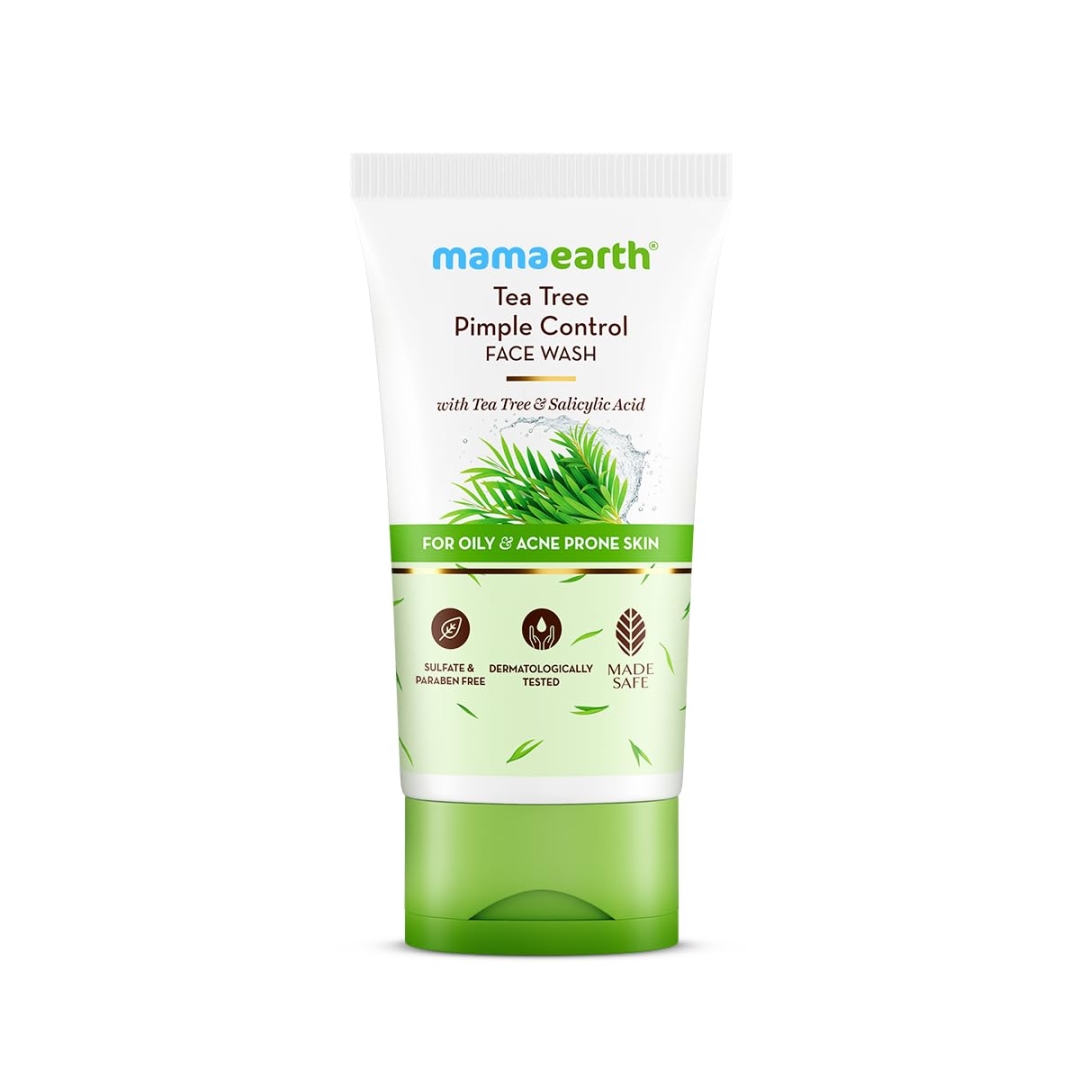 Mamaearth Tea Tree Pimple Control Face Wash With Tea Tree & Salicylic Acid for Oily & Acne Prone Skin